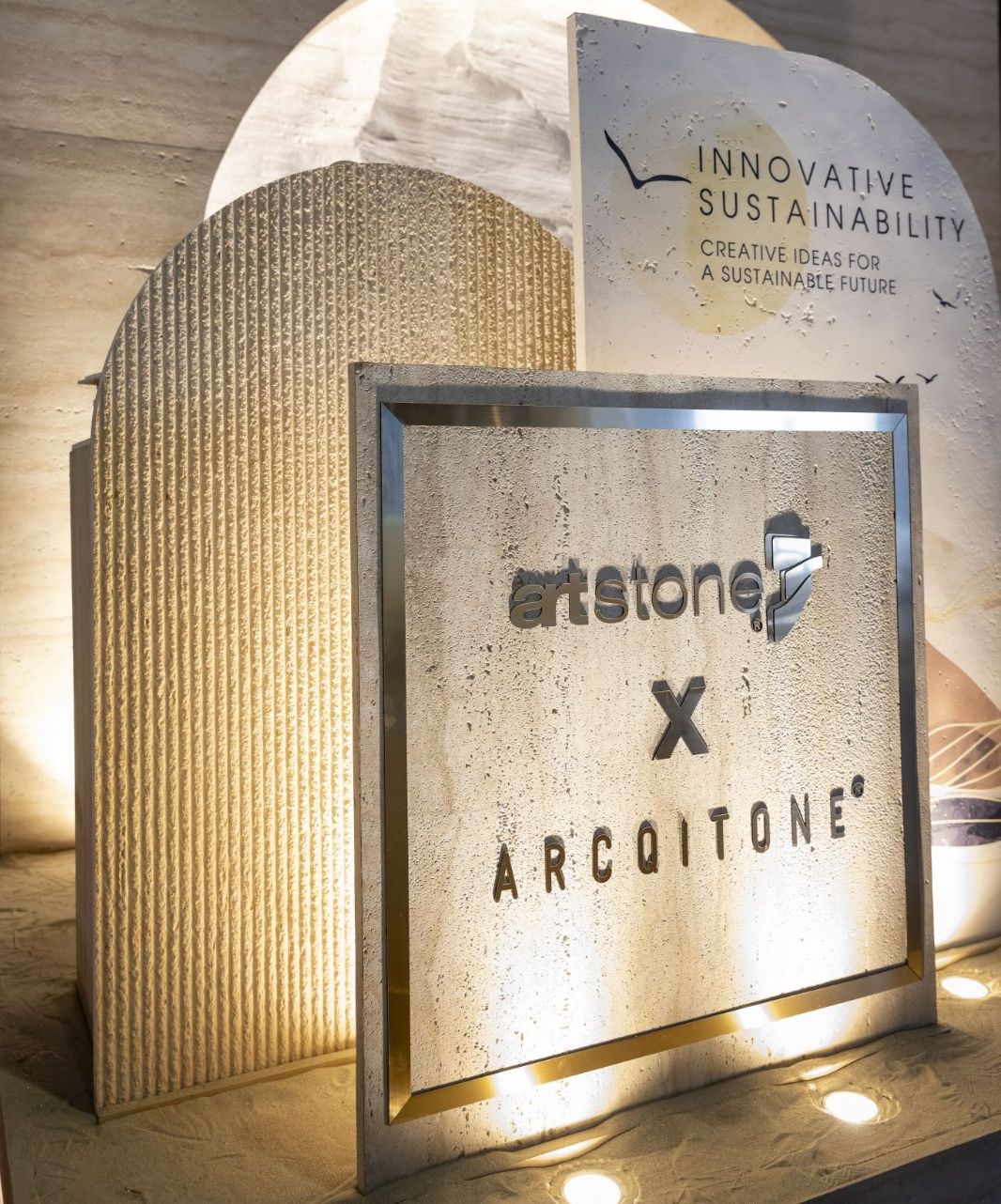 Detail of Artstone and Arcqitone architectural surfaces