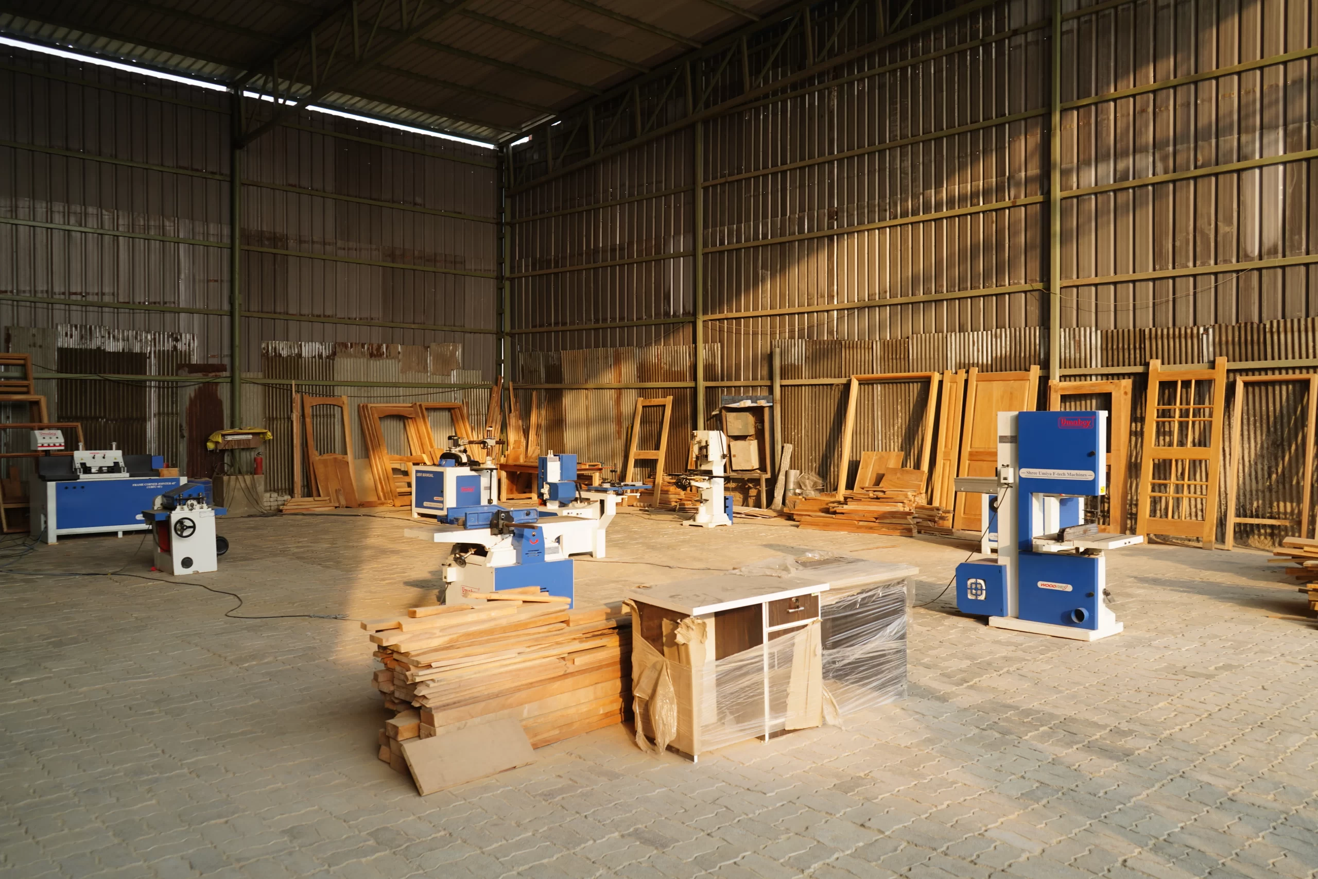 Natural solid wood used for bespoke carpentry